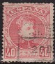 Spain 1901 Alfonso XIII 40 CTS Pink Edifil 251